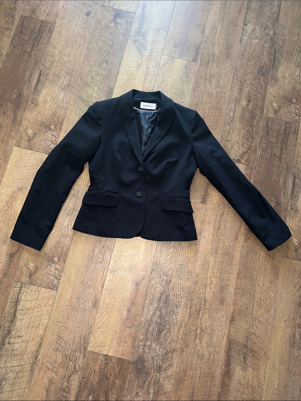 Calvin Klein Black Women's Tailored Blazer Jacket